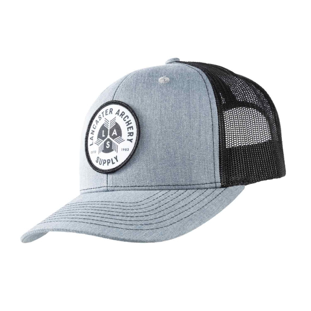 NWT Richardson Gray Adjustable  Lancaster Archery Supply Trucker Cap